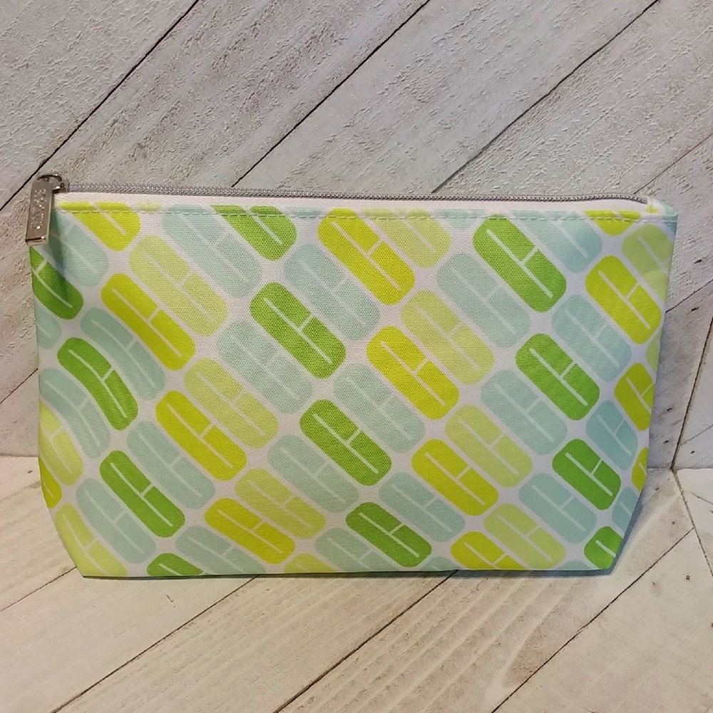 NEW Clinique Branded Makeup Bag Lime Green Yellow